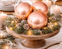 julekugler i rosa og guld kombination